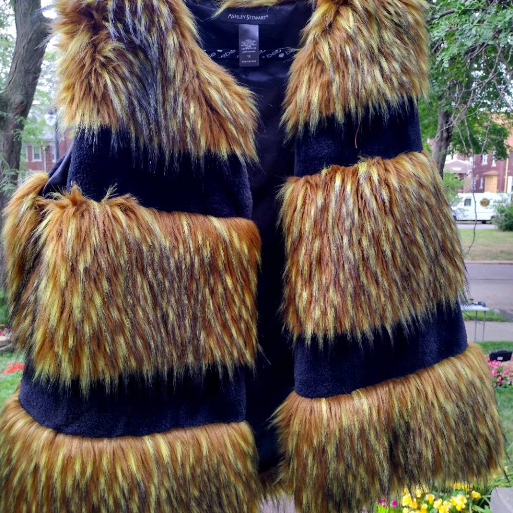 Faux fur vest